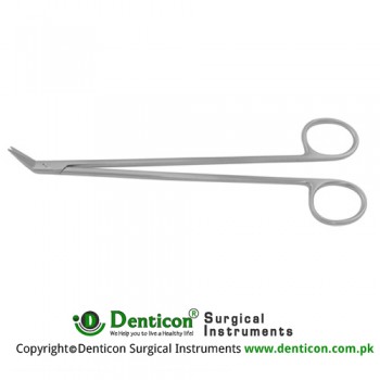 Potts-Smith Vascular Scissor Angeld on Flat Stainless Steel, 18.5 cm - 7 1/4"